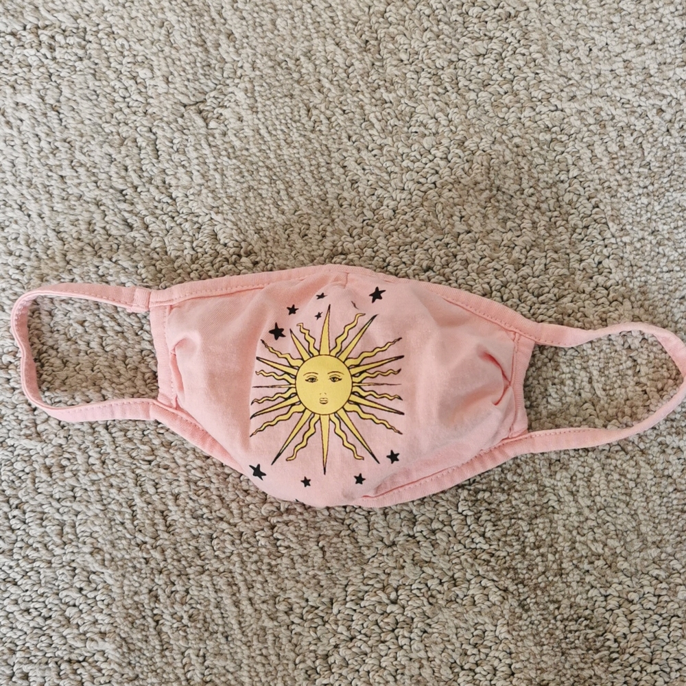 Boho washed pink mask